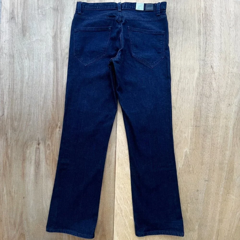 ANALOG MEDIAN JEANS MEN’S sz 33W 33L Regular Fit Dark Wash Straight Leg - Picture 4 of 12